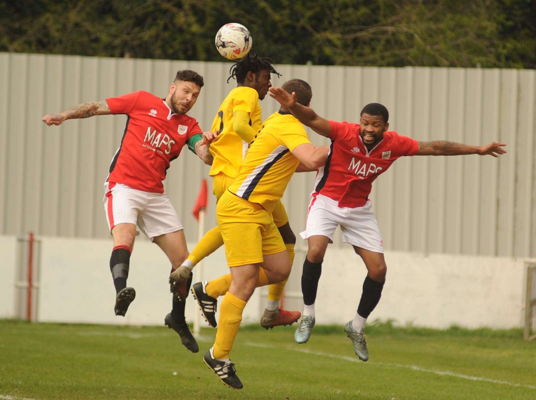 Chatham Town in action against AFC Croydon Picture: Steve Crispe