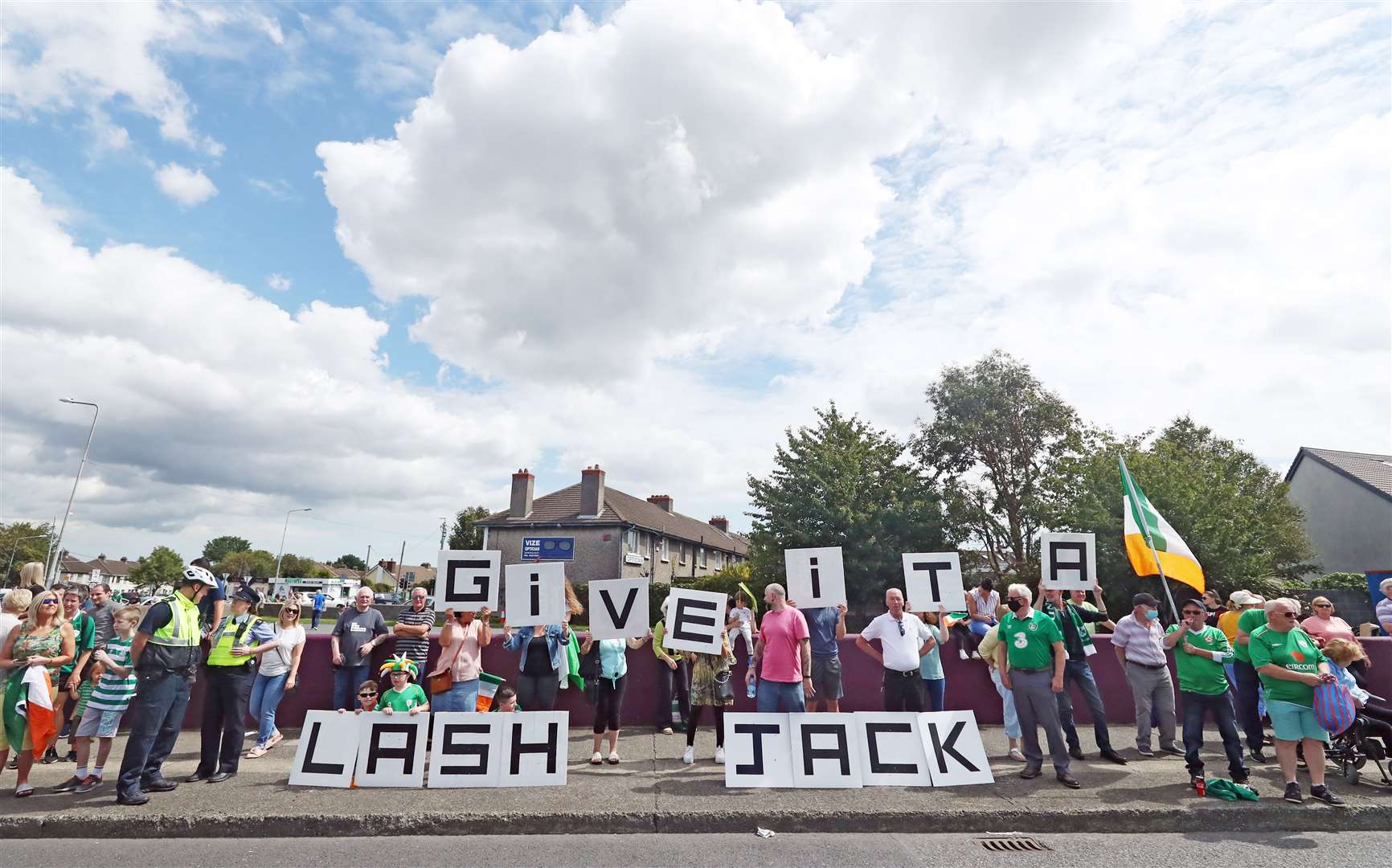 Republic of Ireland fans gathered in Dublin to celebrate his life (Niall Carson/PA)