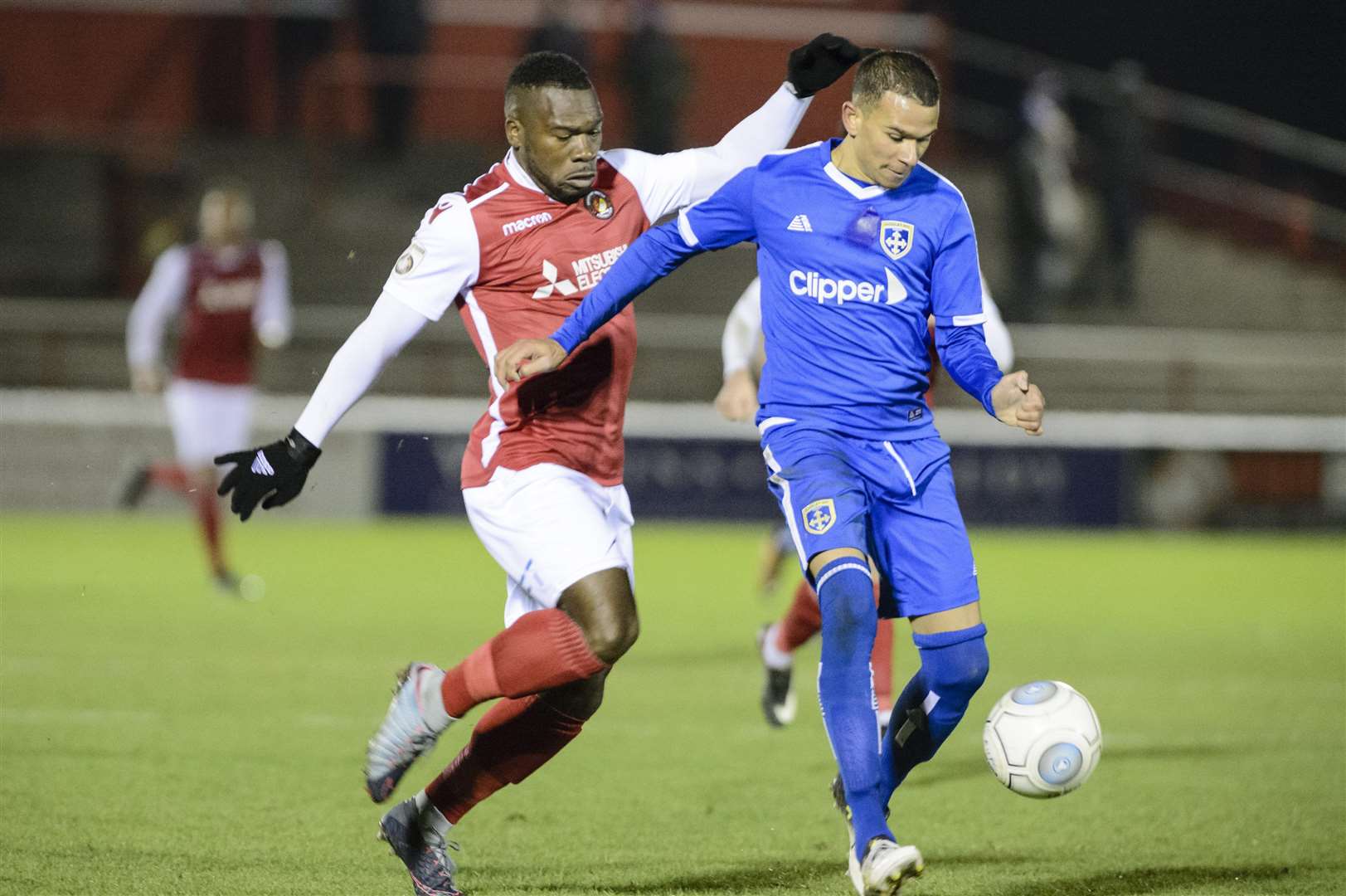 Aaron McLean scored 11 goals in 41 appearances for Ebbsfleet Picture: Andy Payton