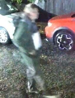 He was last seen on CCTV in Pear Tree Walk, Newington. Picture: Kent Police