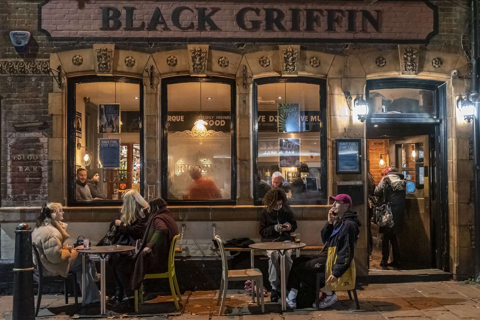 It was busy at the Black Griffin too. Pictures: Jo Court