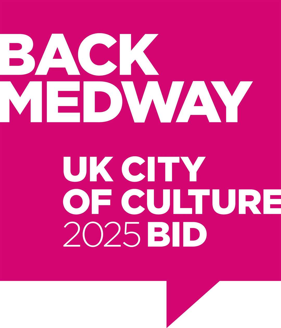 Parents can enter their children's design by tweeting a picture with #BackMedway. Picture: Medway 2025