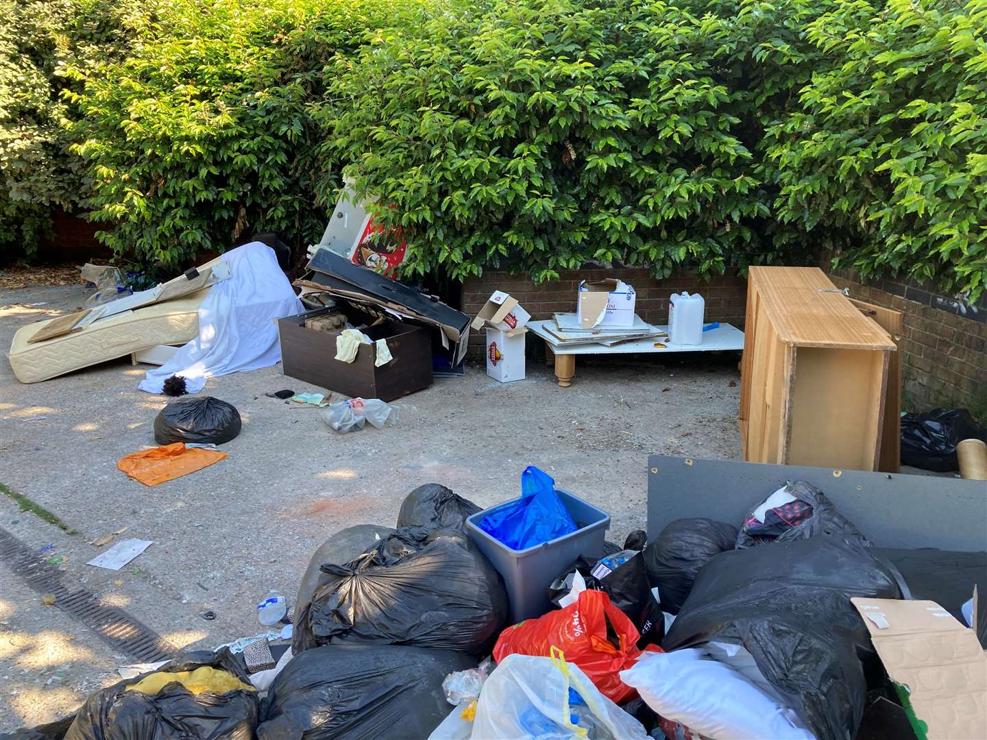 Around 35 people are being fined or sent to court over the fly-tipping incidents. Picture: Gravesham Borough Council