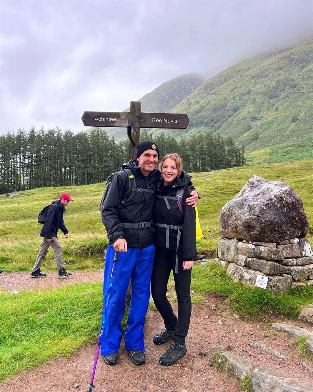 The pair returned to the mountain in August (Courtney Ferguson/NHS Lothian/PA)