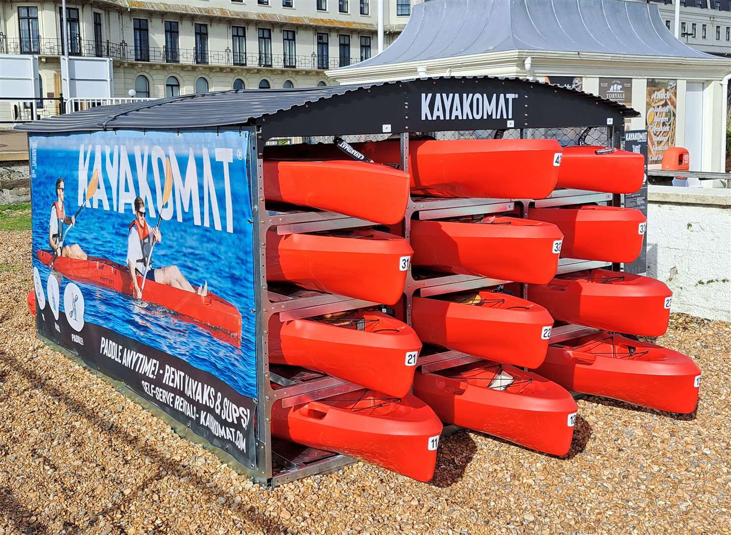 Swedish company KayakoMat is behind the kayak station in Dover