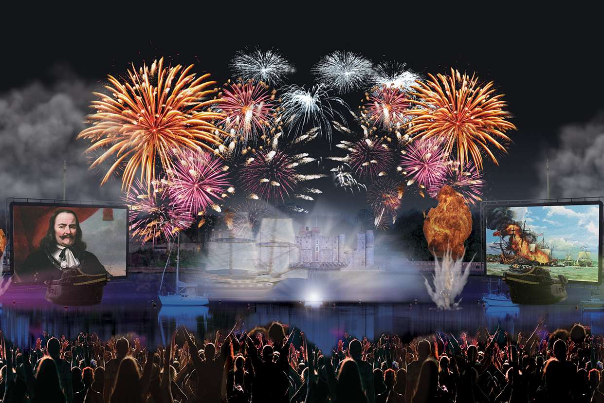 An artist's impression of the 350th anniversary celebrations