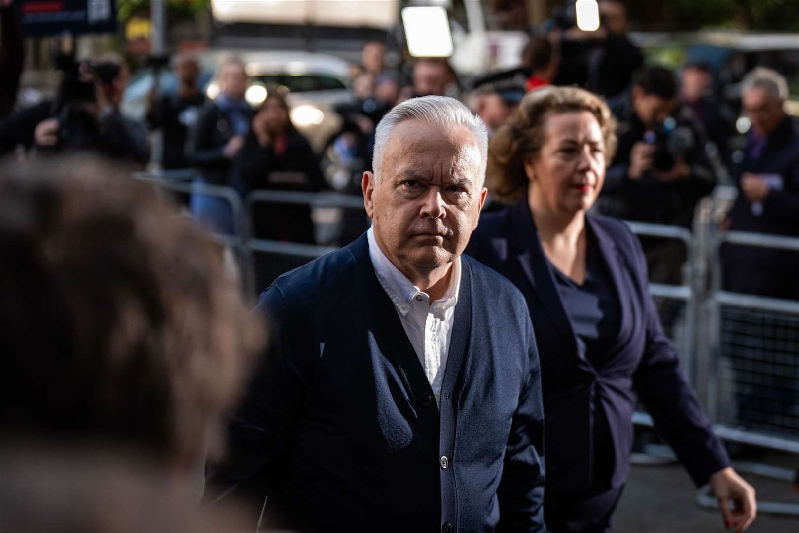 Huw Edwards arrives at Westminster Magistrates’ Court (Aaron Chown/PA)