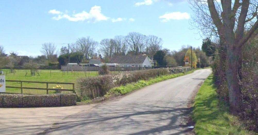 Fire crews attend workshop buildings fire in Burmarsh Road, Burmarsh, near Romney Marsh