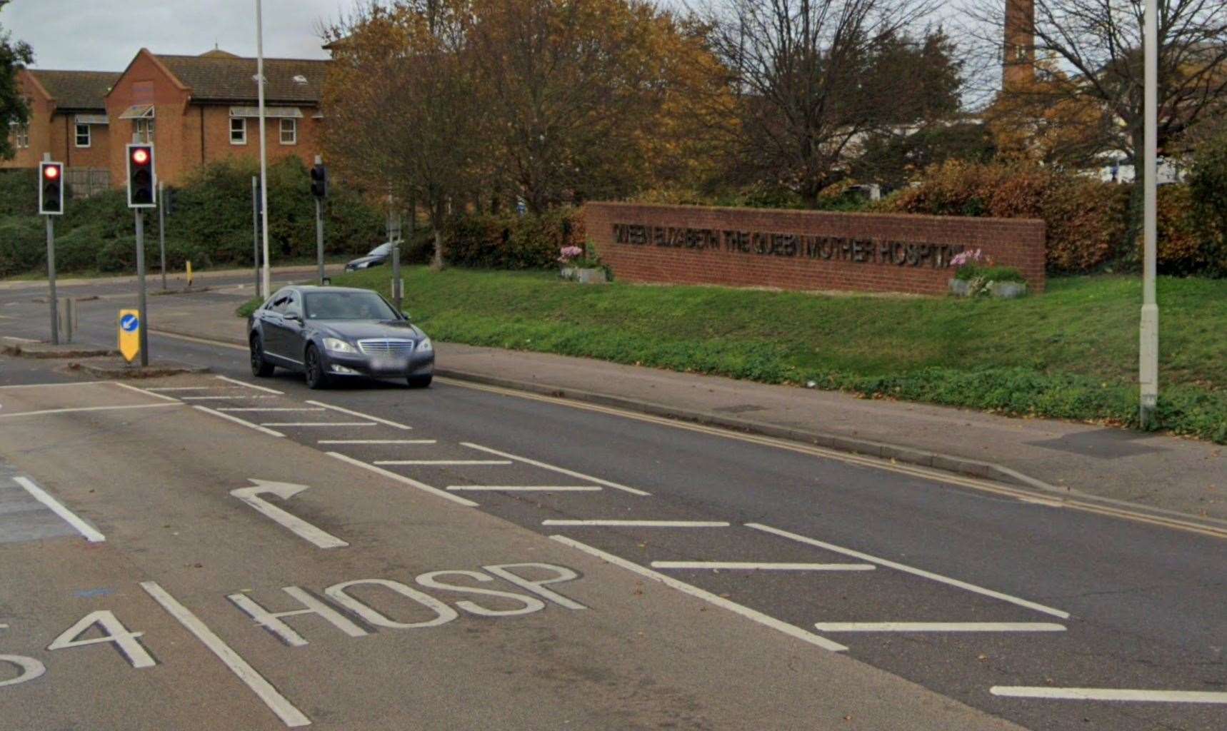 A254 Ramsgate Road will close for two weeks from October 21, with QEQM bosses warning patients to expect delays in the area. Picture: Google