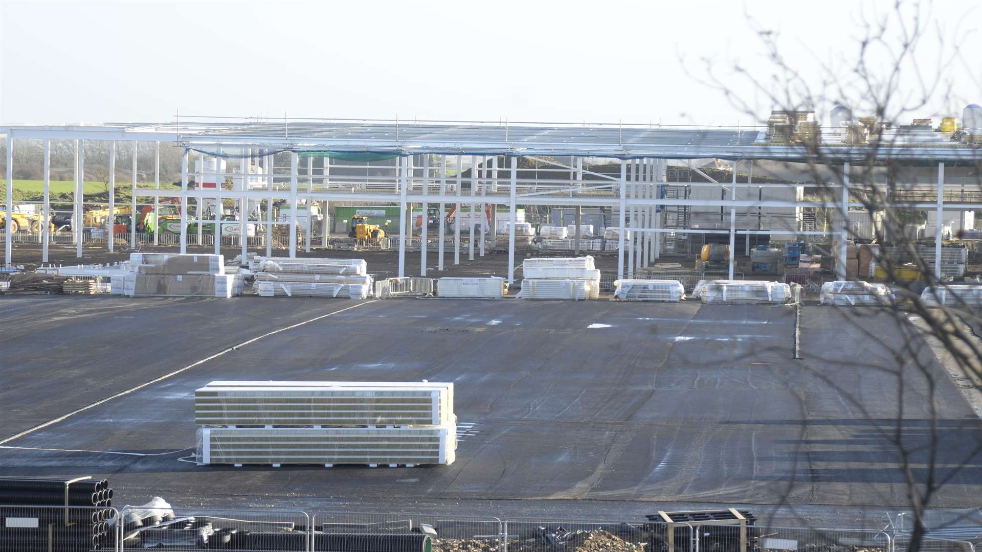 The new Sainsbury's superstore is under construction