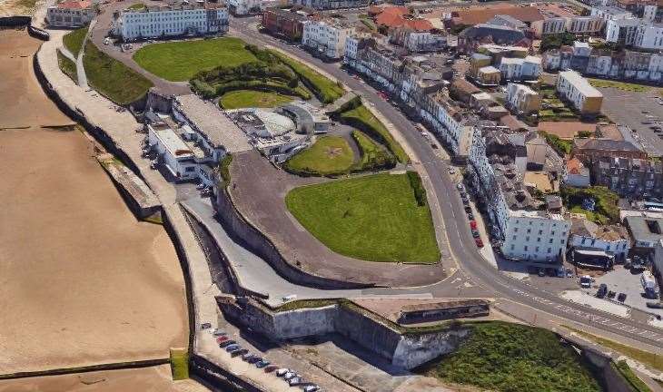 Not too dissimilar, the Winter Gardens as seen from above today