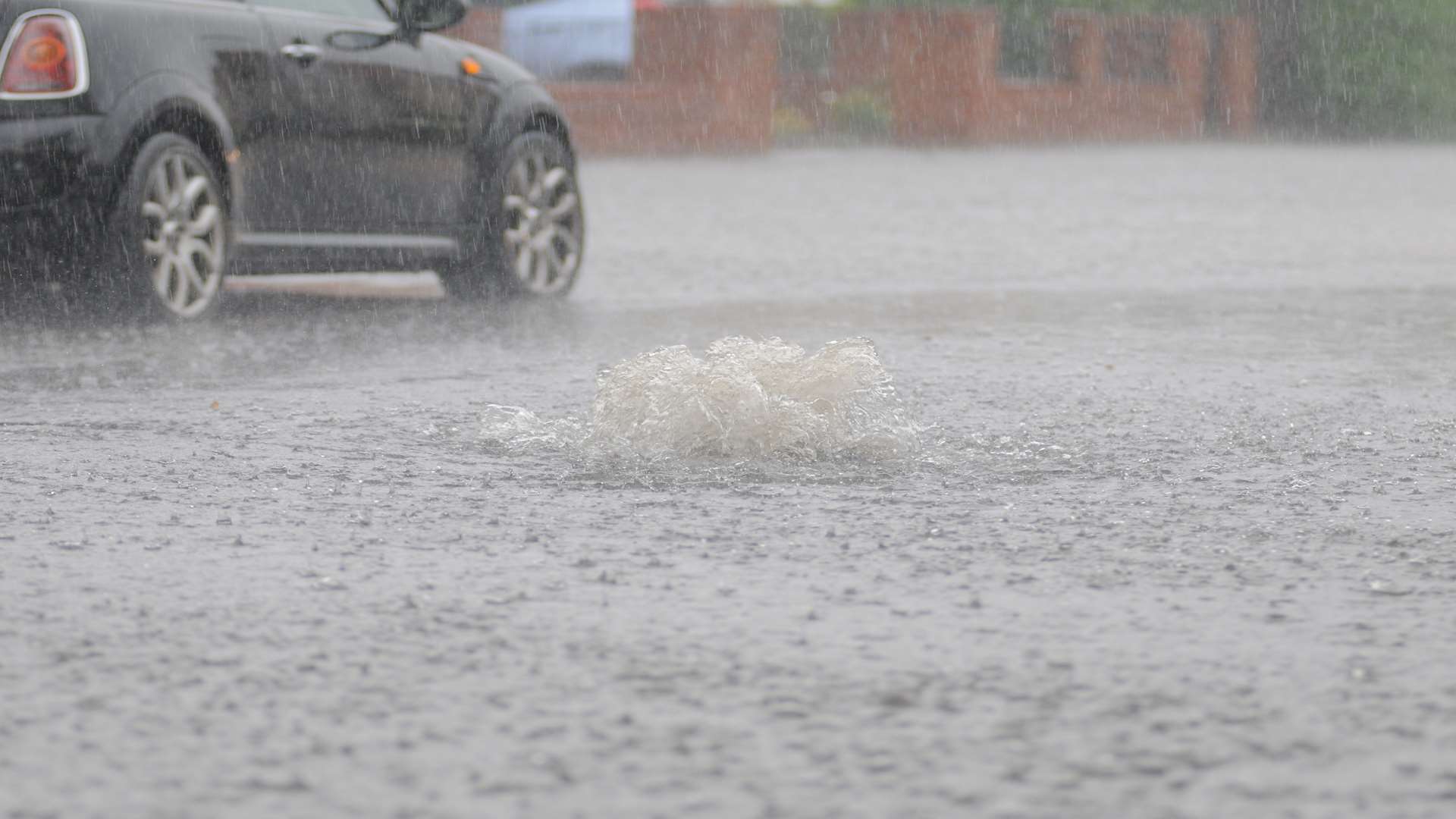 Heavy rain. Stock picture.