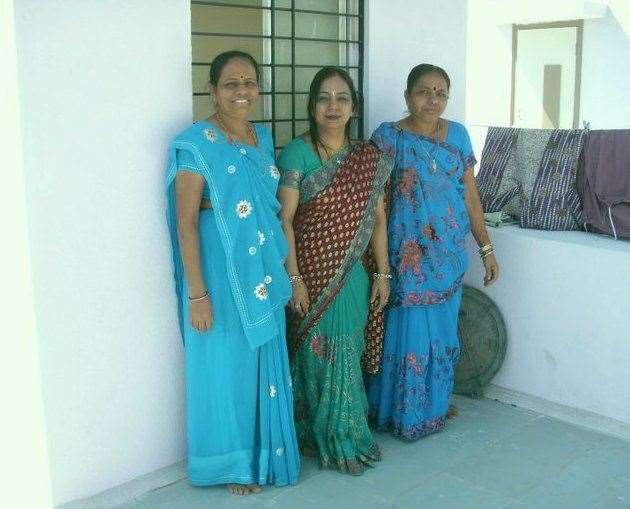 My mum with her two sisters in India