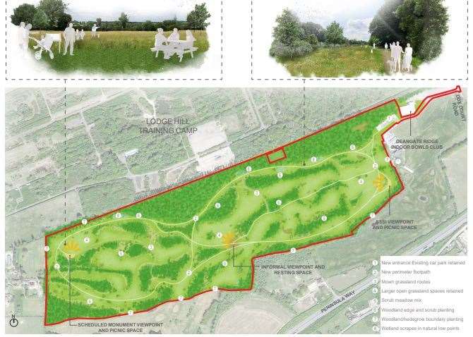 Medway Council's plans for the Deangate Community Parkland