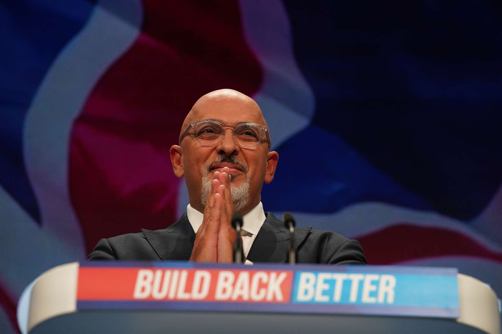 Education Secretary Nadhim Zahawi speaking during the Conservative Party conference in Manchester (Peter Byrne/PA)