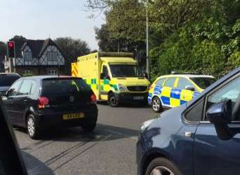 The accident in Westgate-on-Sea. Picture: @boberkuz