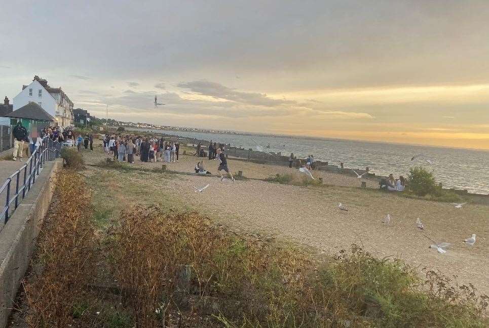 Lucy says the large crowds on Whitstable beach make her feel 'intimidated' and 'scared to go out at night'