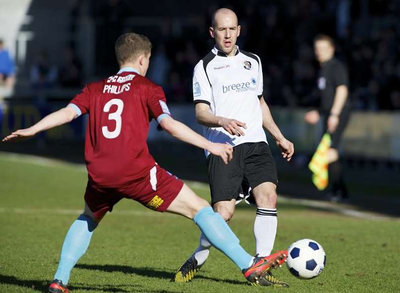 Adam Green in action against Nuneaton during the 2012/13 season Picture: Andy Payton