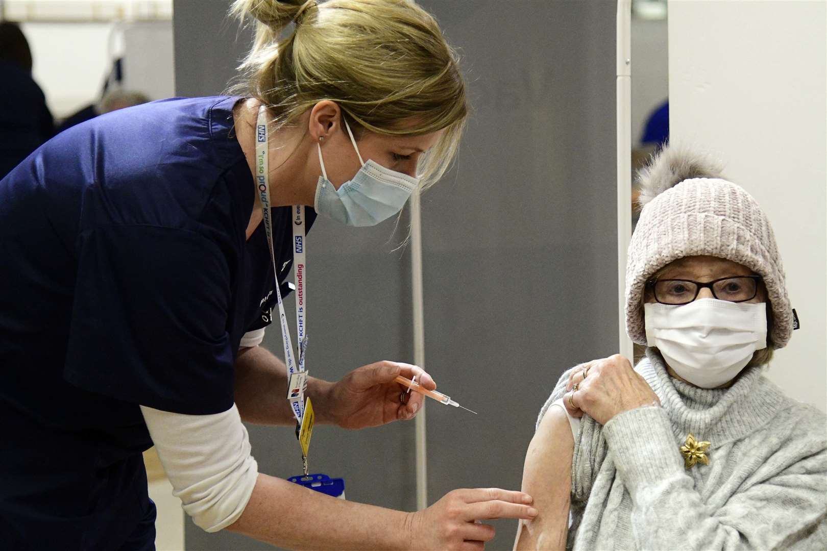 The centre opened for the first time last week and has now delivered thousands of vaccines. Picture: Barry Goodwin