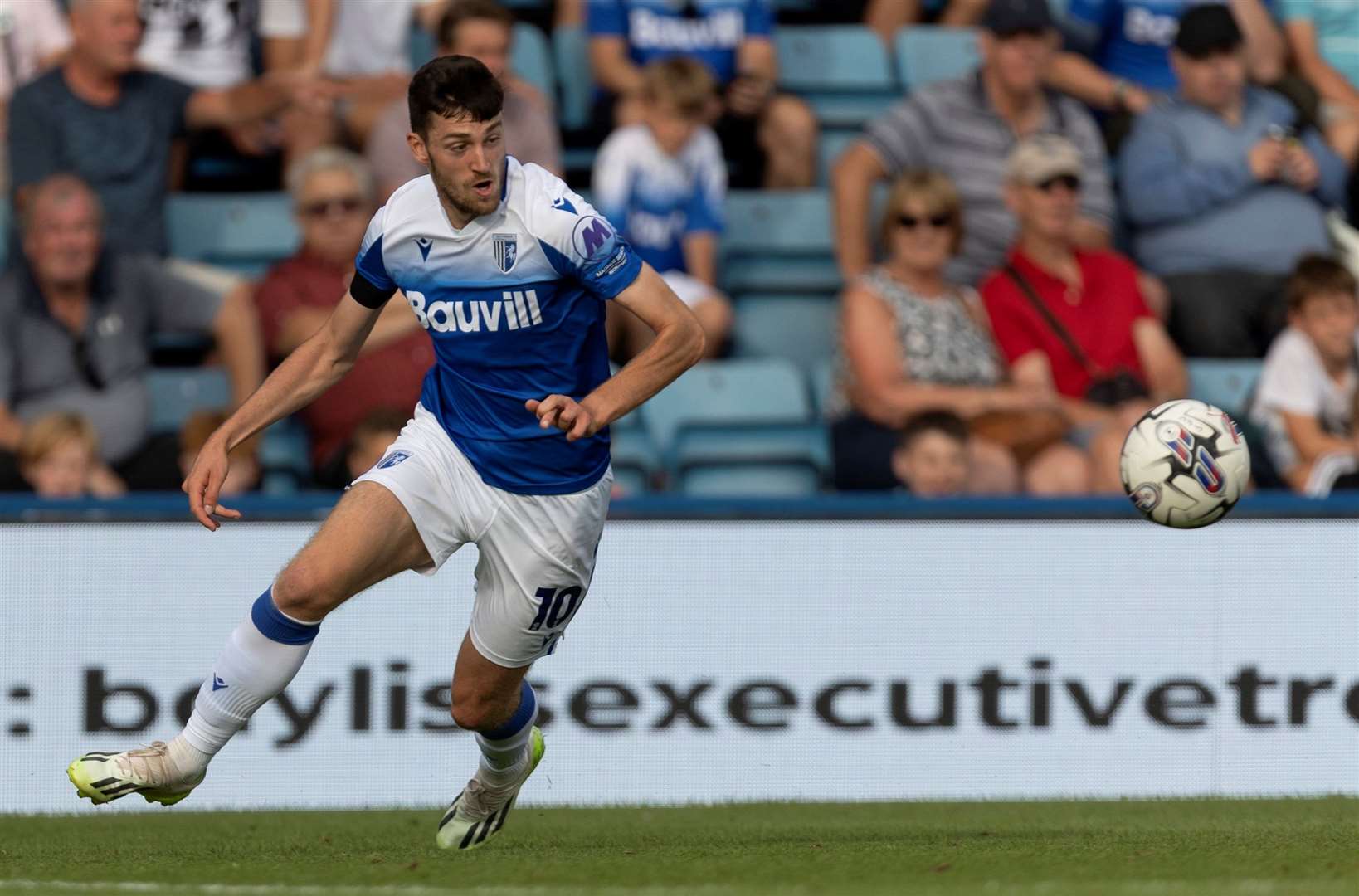 Ashley Nadesan in action for Gillingham in September Picture: @Julian_KPI