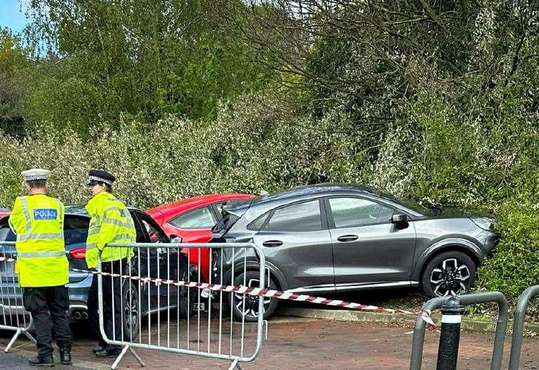 Driver Taken To Tunbridge Wells Hospital After Crashing Into Parked