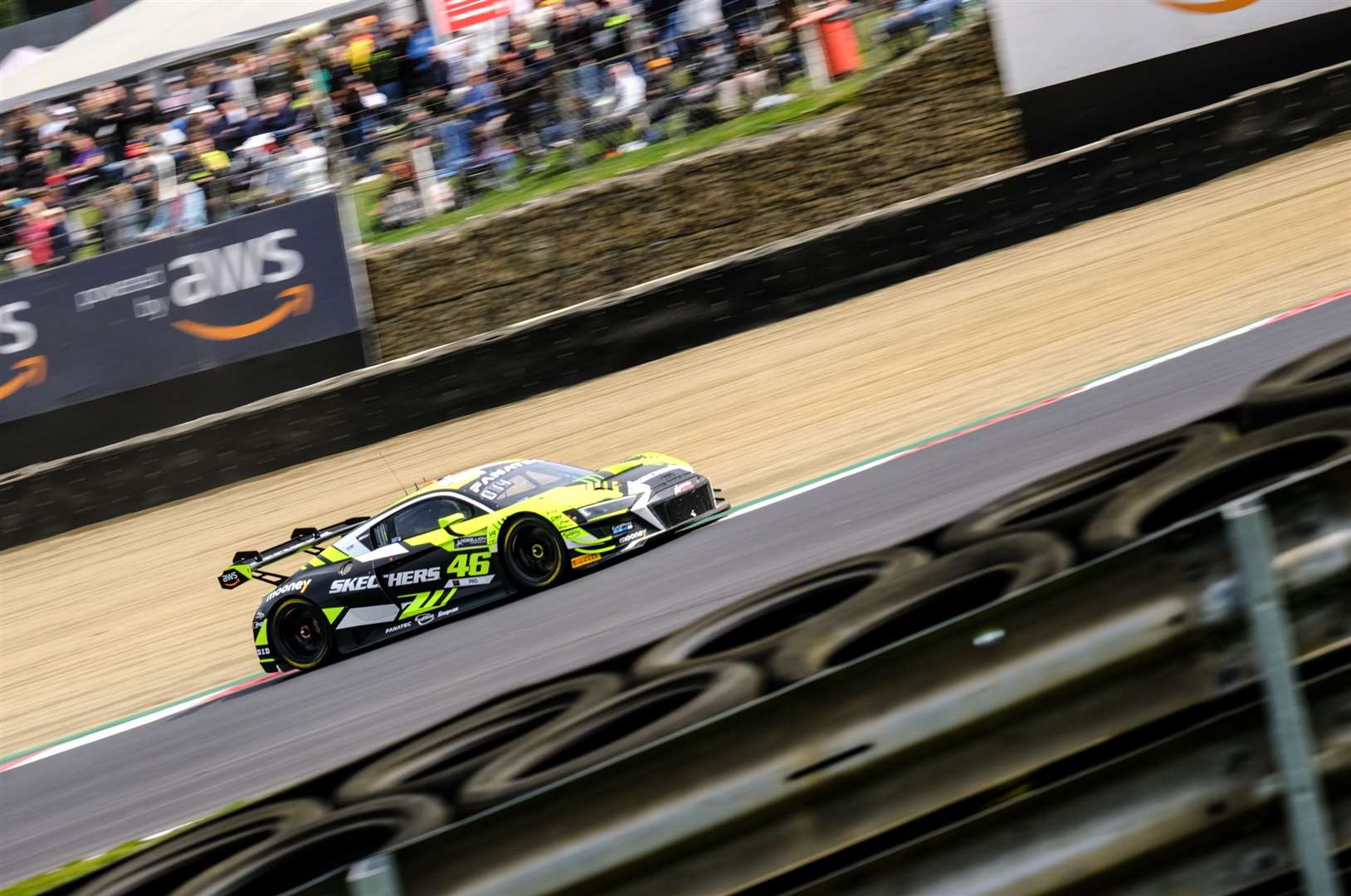 Before the event, Paddock Hill Bend, Graham Hill Bend and Dingle Dell were all resurfaced; here, Rossi gets to grips with Paddock