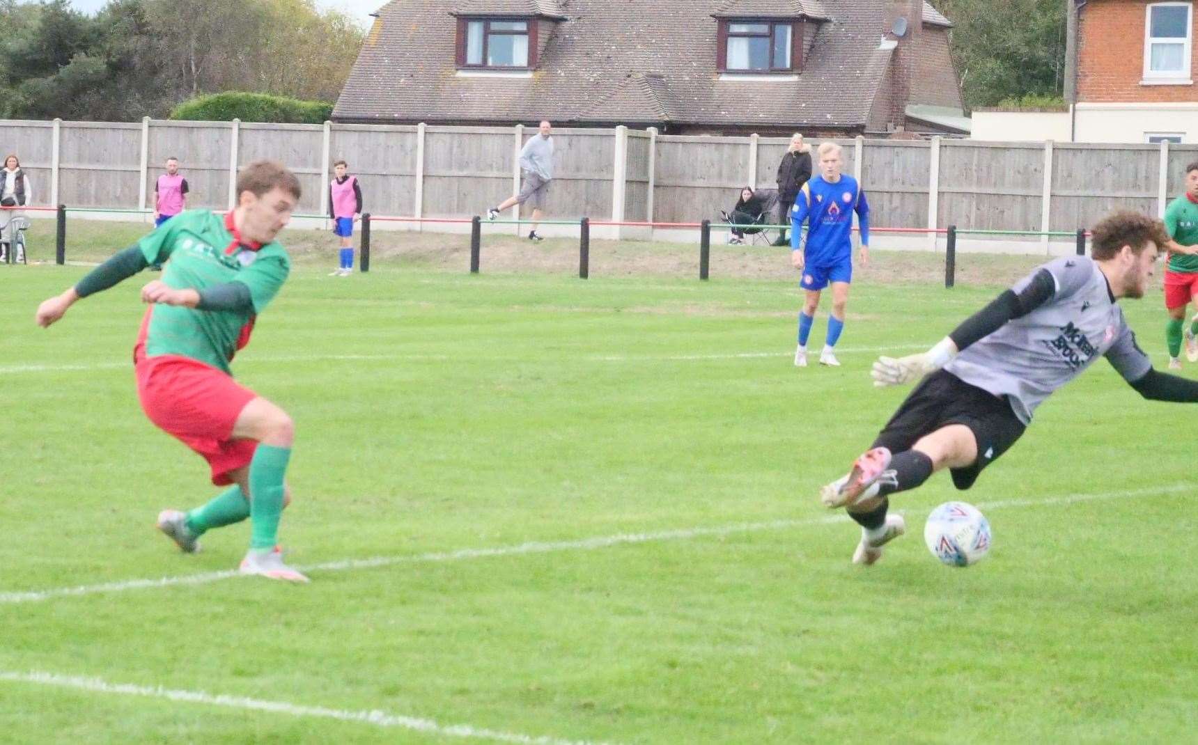 Lydd beat Hollands & Blair to reach the FA Vase First Round. Picture: John Botten