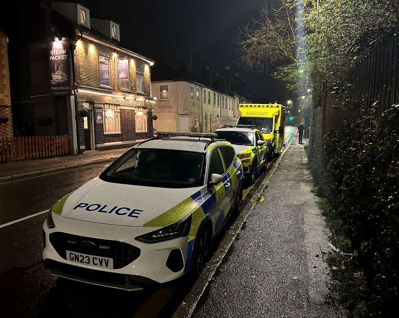 Police and paramedics were called to Station Road, Strood