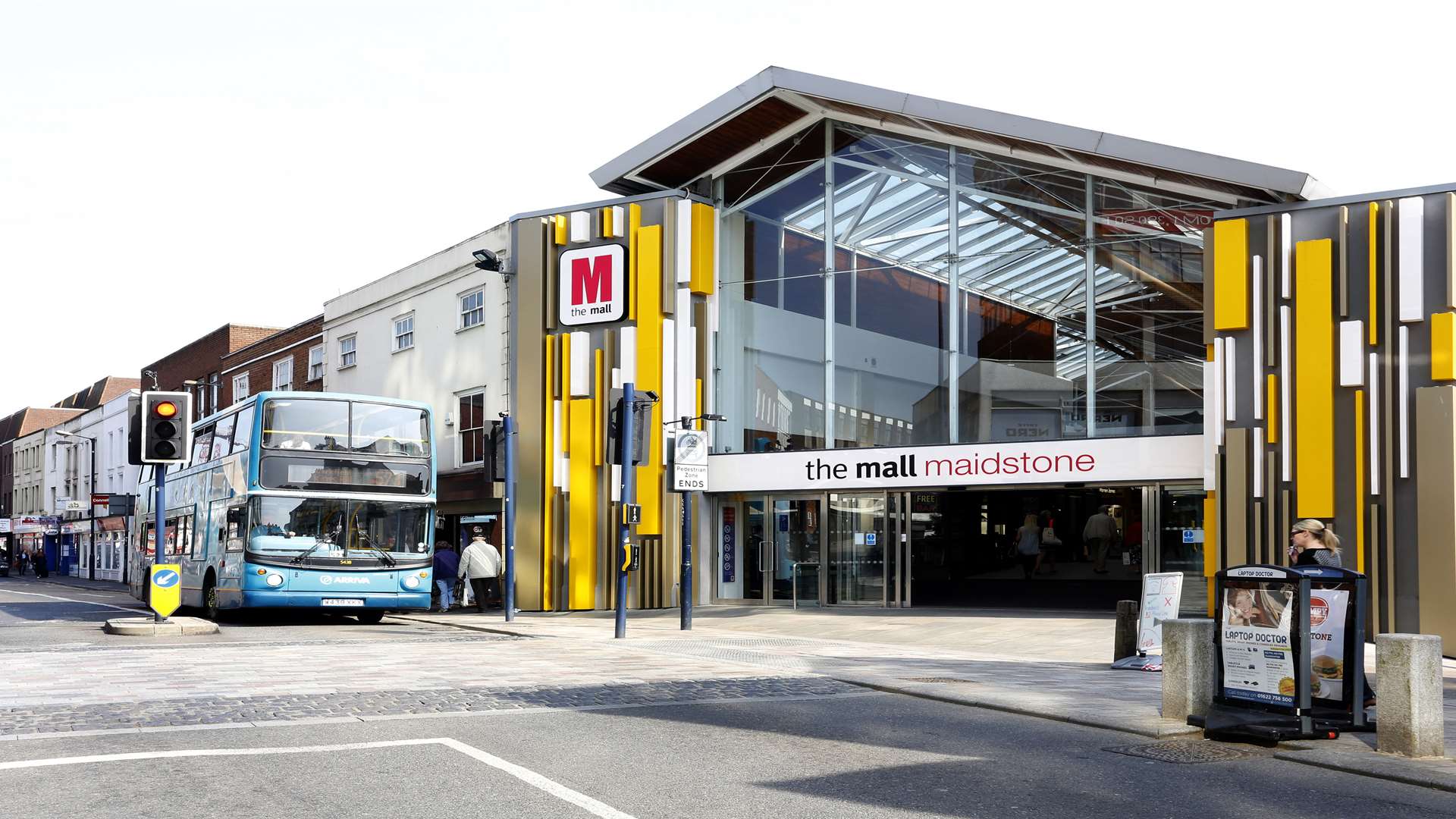 The revamped King's Street entrance at The Mall