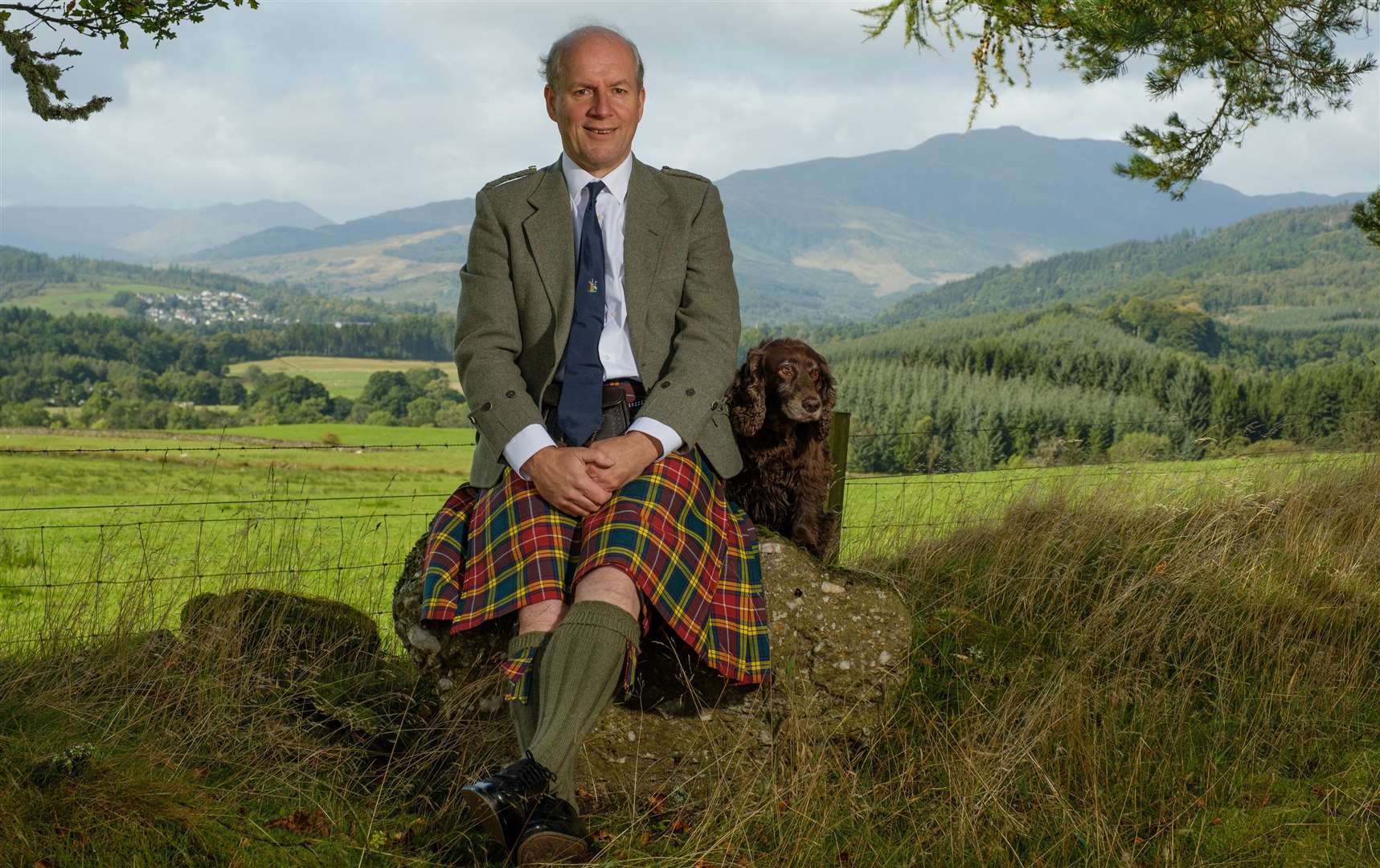 John Michael Baillie-Hamilton Buchanan is the first Clan Buchanan chief since 1681 (Stripe Communications/PA)