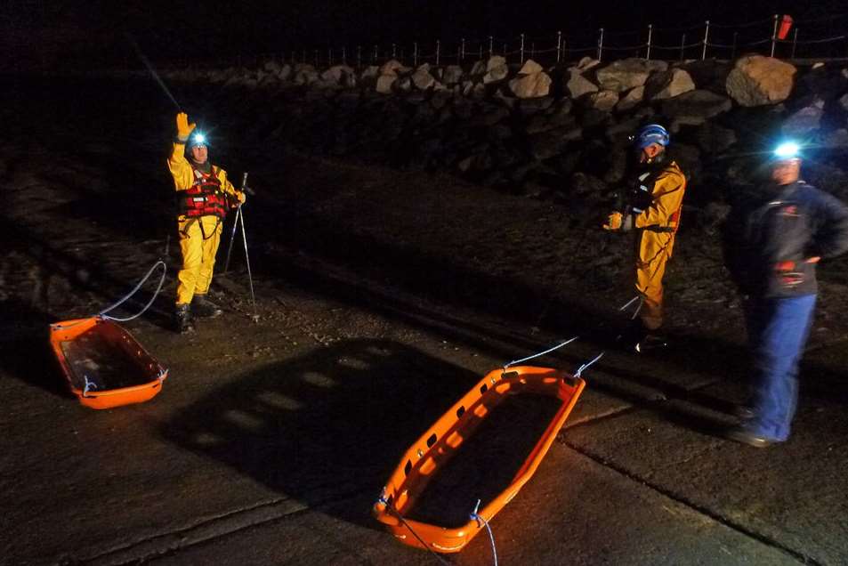 Coastguard members went to the aid of the stricken pair. Picture: Herne Bay Coastguard.