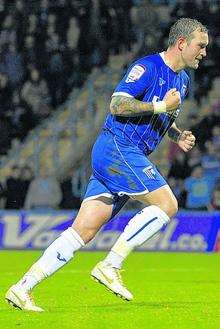 Gillingham striker Danny Kedwell