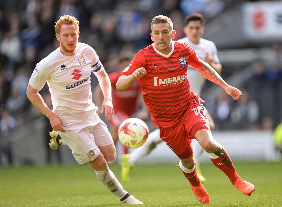 Cody McDonald in action at MK Picture: Ady Kerry