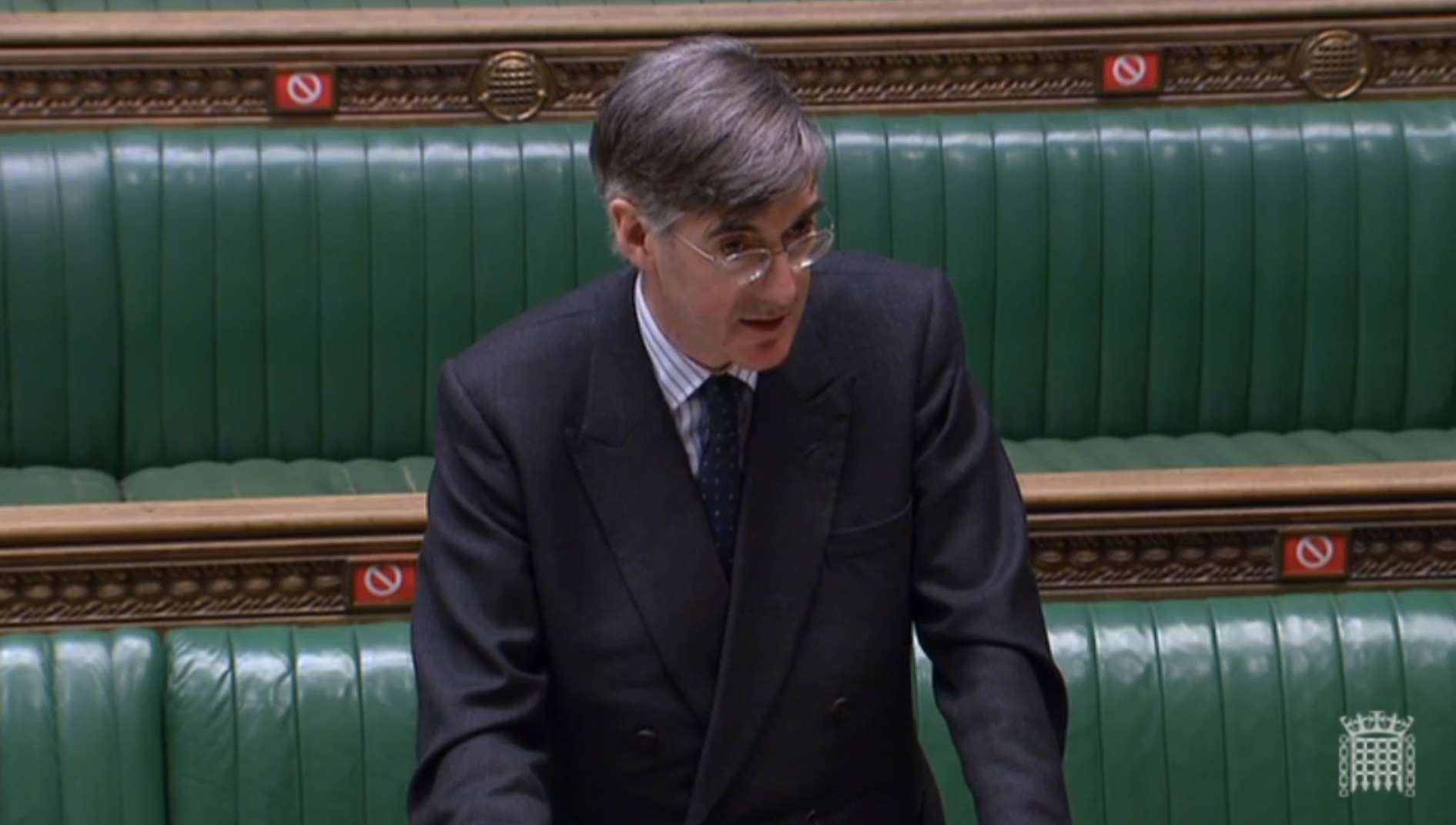 Commons Leader Jacob Rees-Mogg responds to questions from MPs (PA)