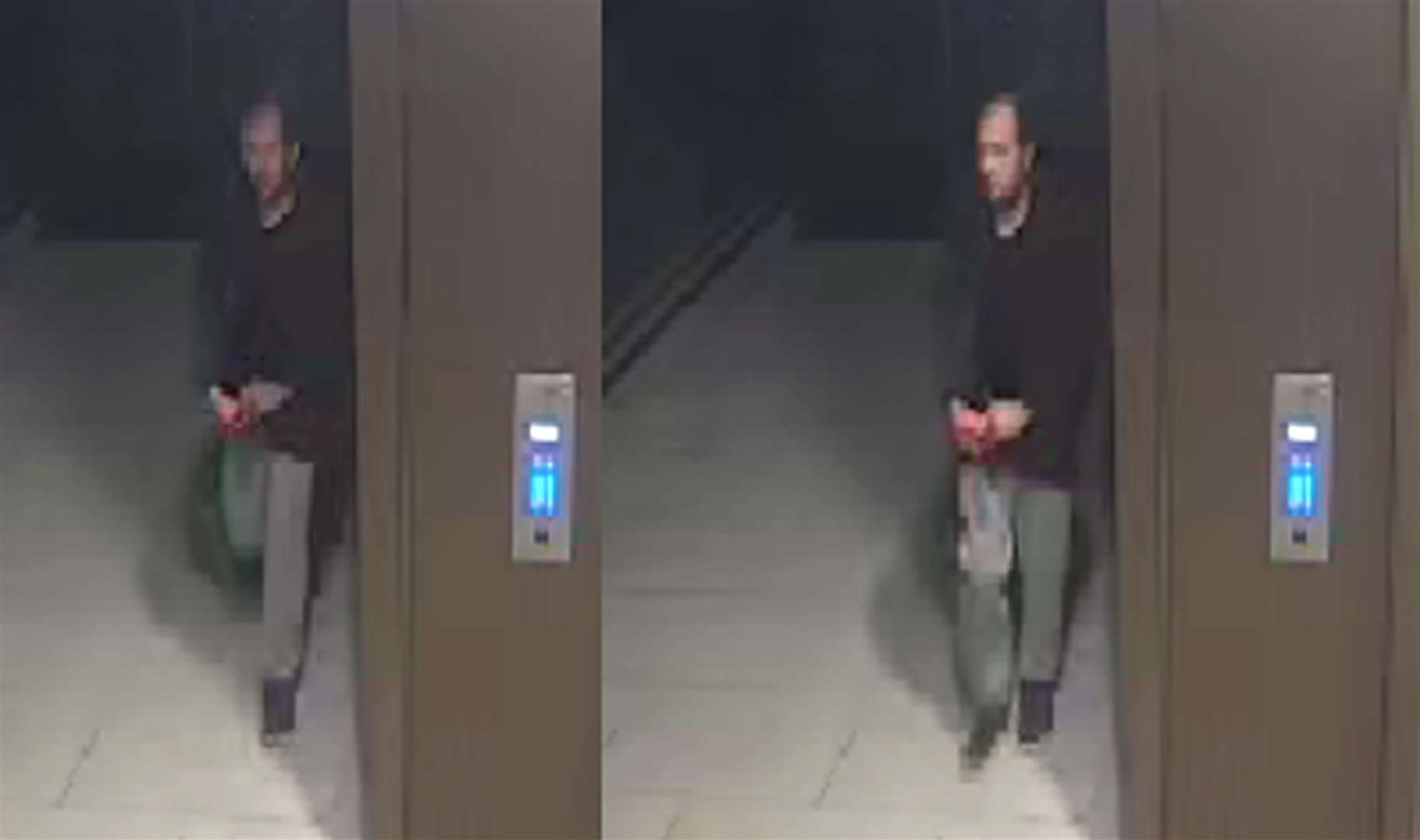 Koci Selamaj walking in Pegler Square SE3 on the evening Sabina Nessa was attacked (Metropolitan Police/PA)