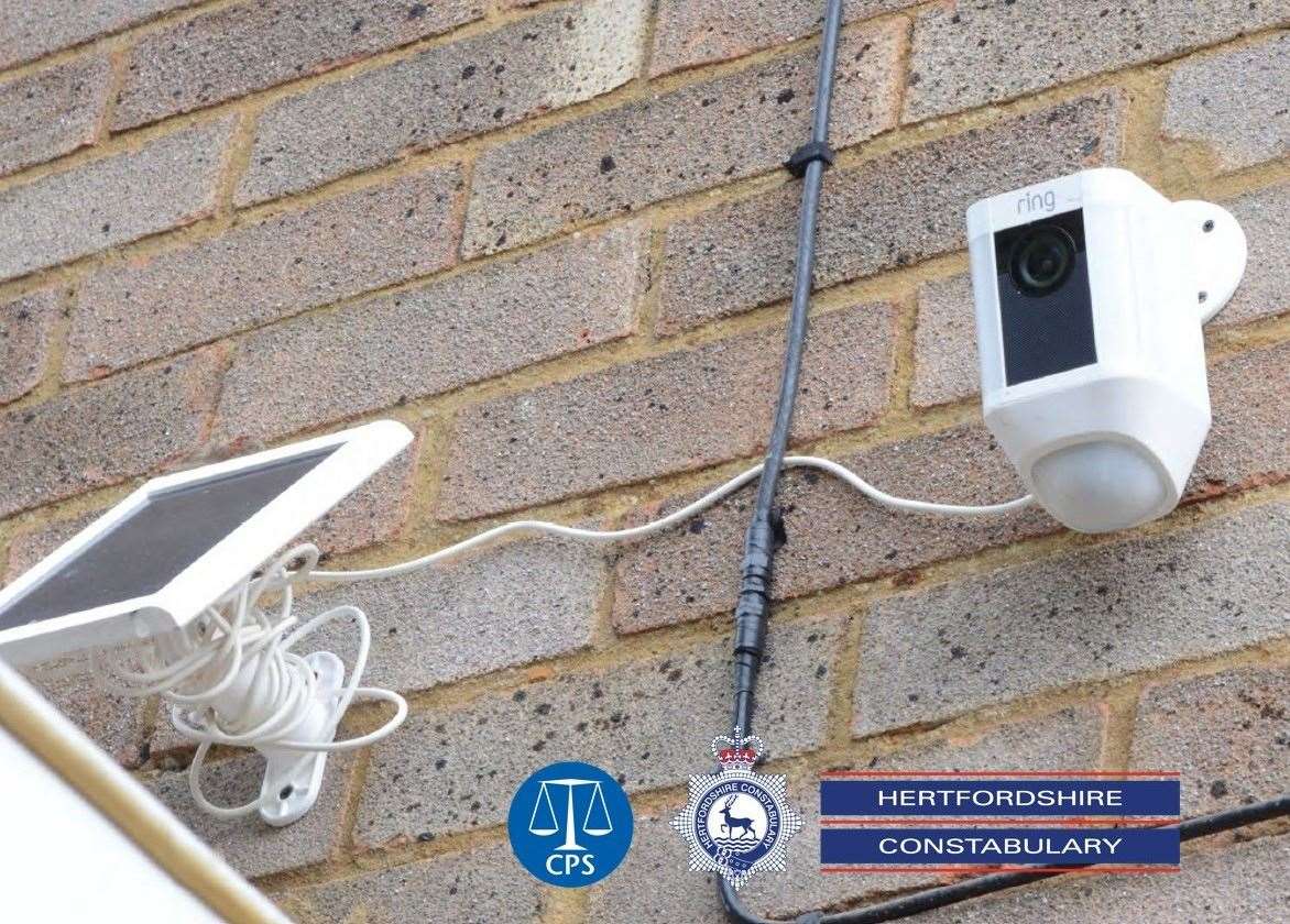 A surveillance camera at the home of David Carrick (Hertfordshire Constabulary/PA)