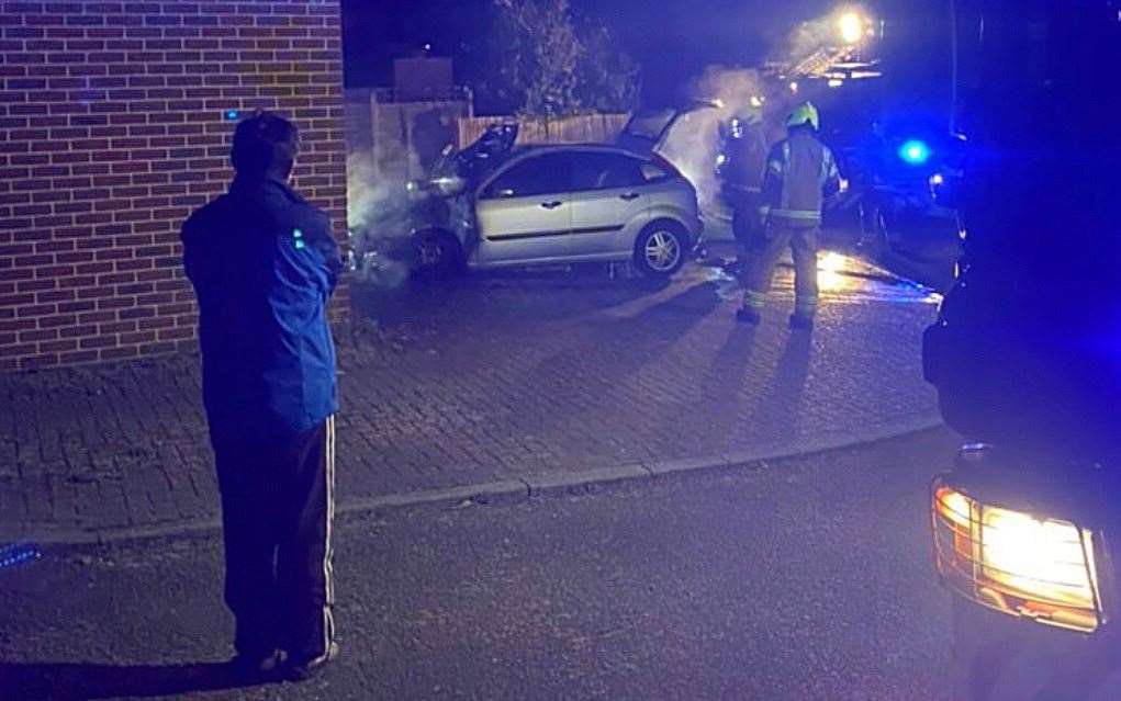 Police are treating the two vehicle fires which happened in the Barming area of Maidstone as suspicious