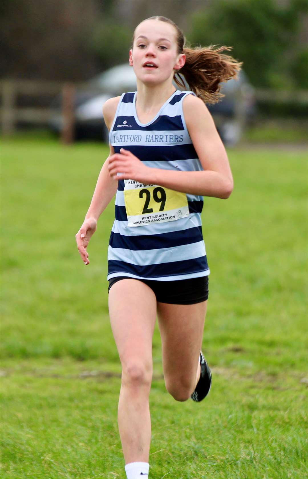 Dartford Harriers' Tyla Jade Thomas won the under-13 girls' category. Picture: Mark Hookway