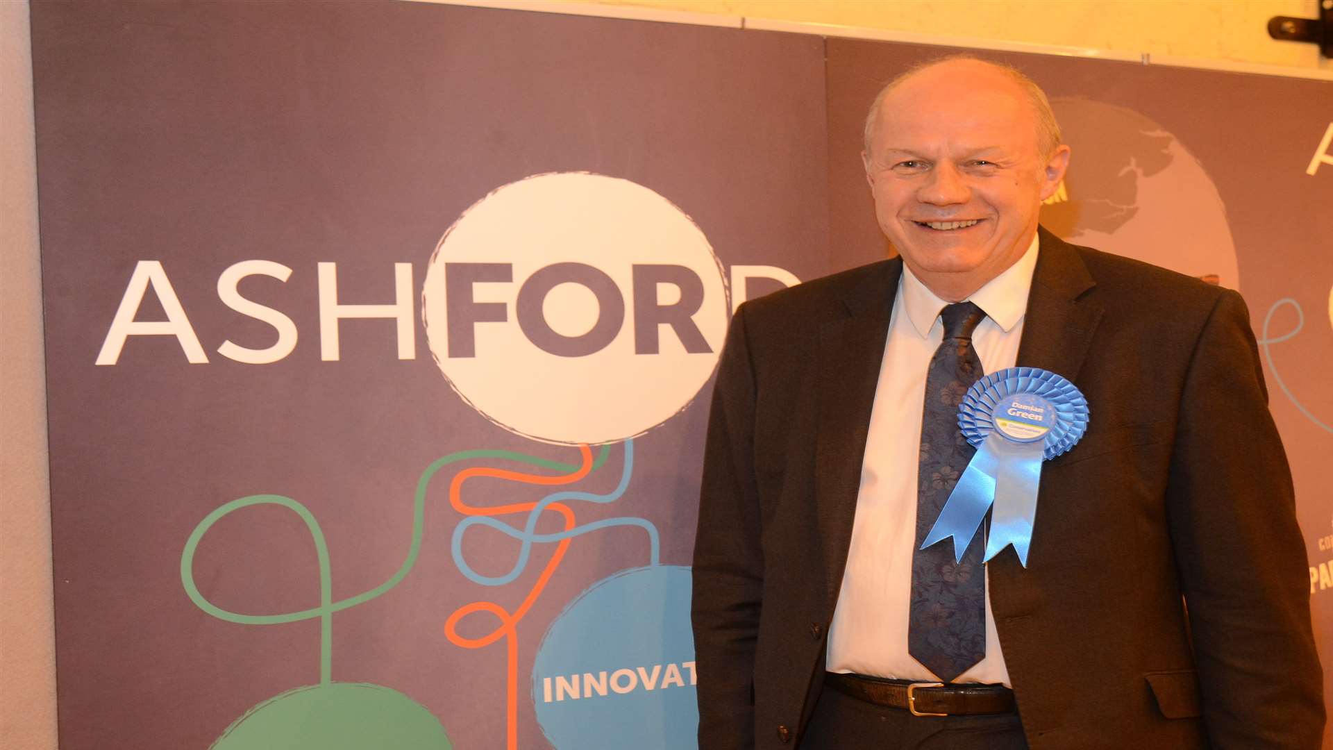 The re-elected Tory MP said he was 'grateful' to voters