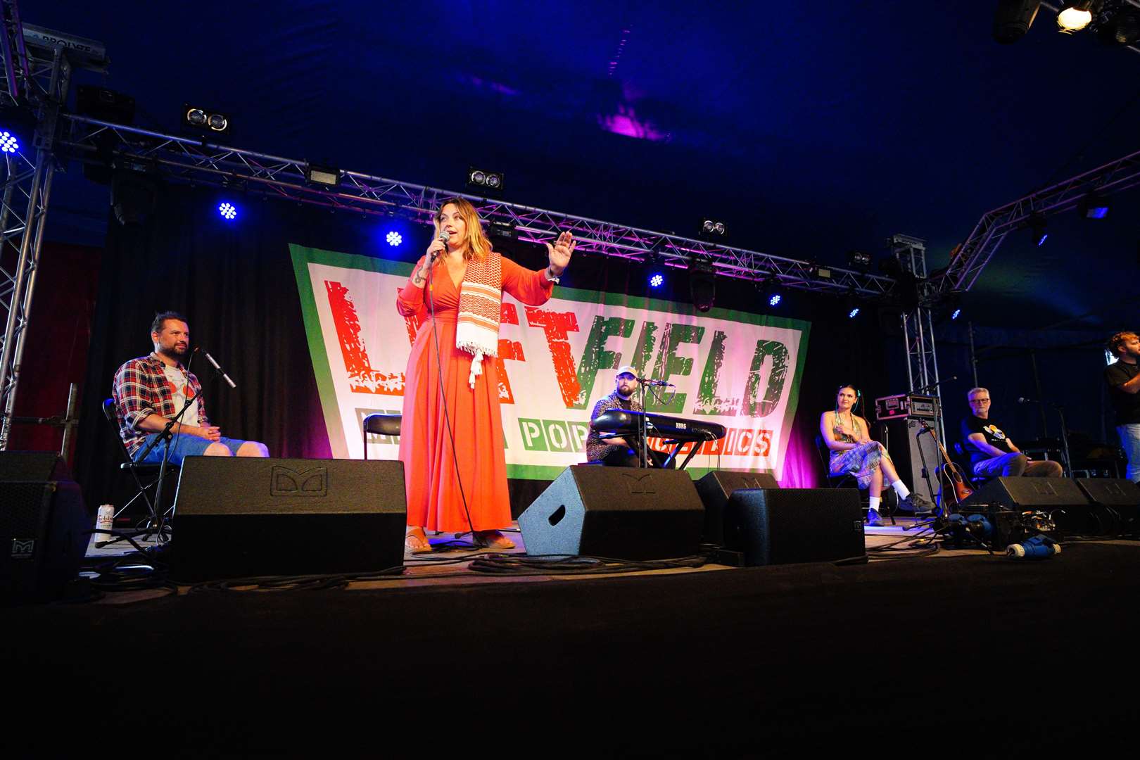 Church greeted the crowd with ‘love from Wales’ (Ben Birchall/PA)