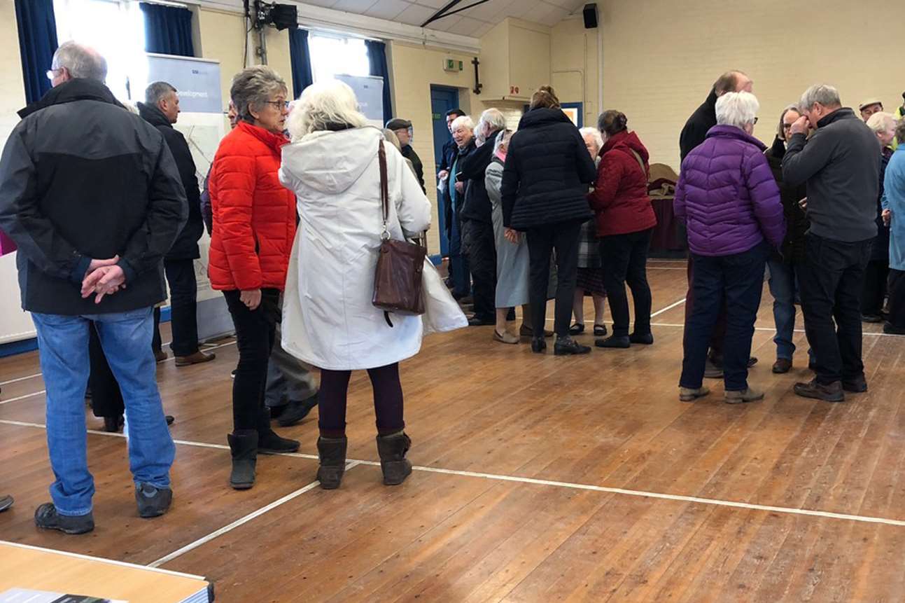 The public exhibition on the plans for 28 houses in Nonington