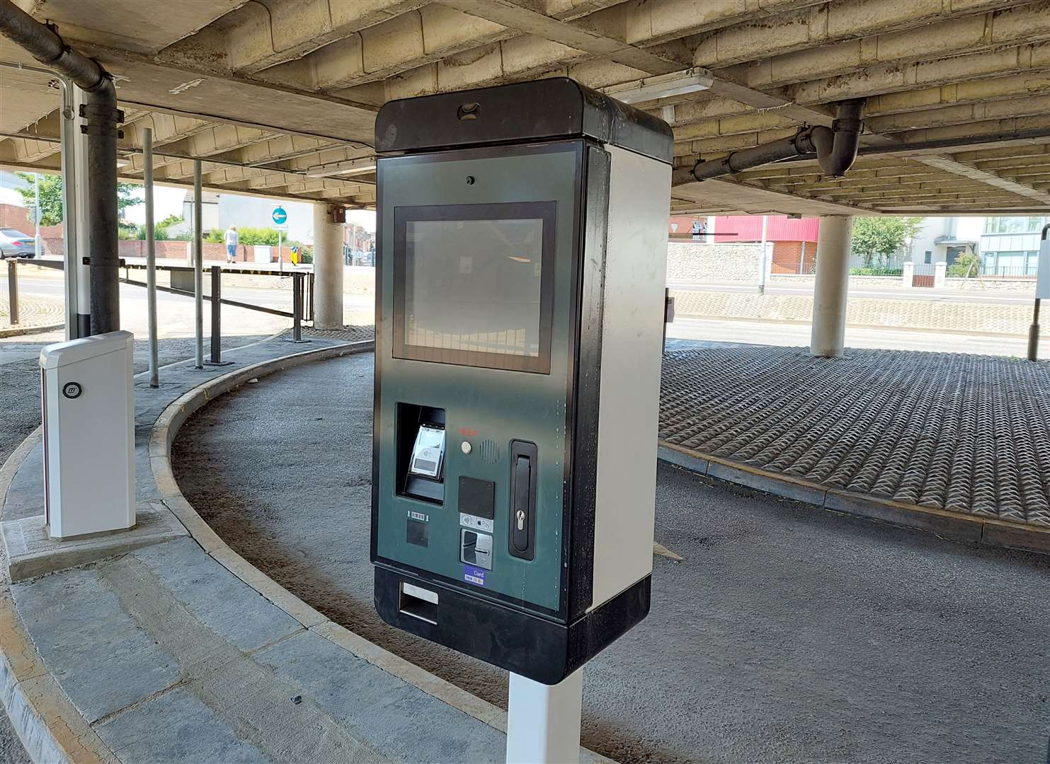 An ANPR payment screen has been installed but the barriers are yet to arrive