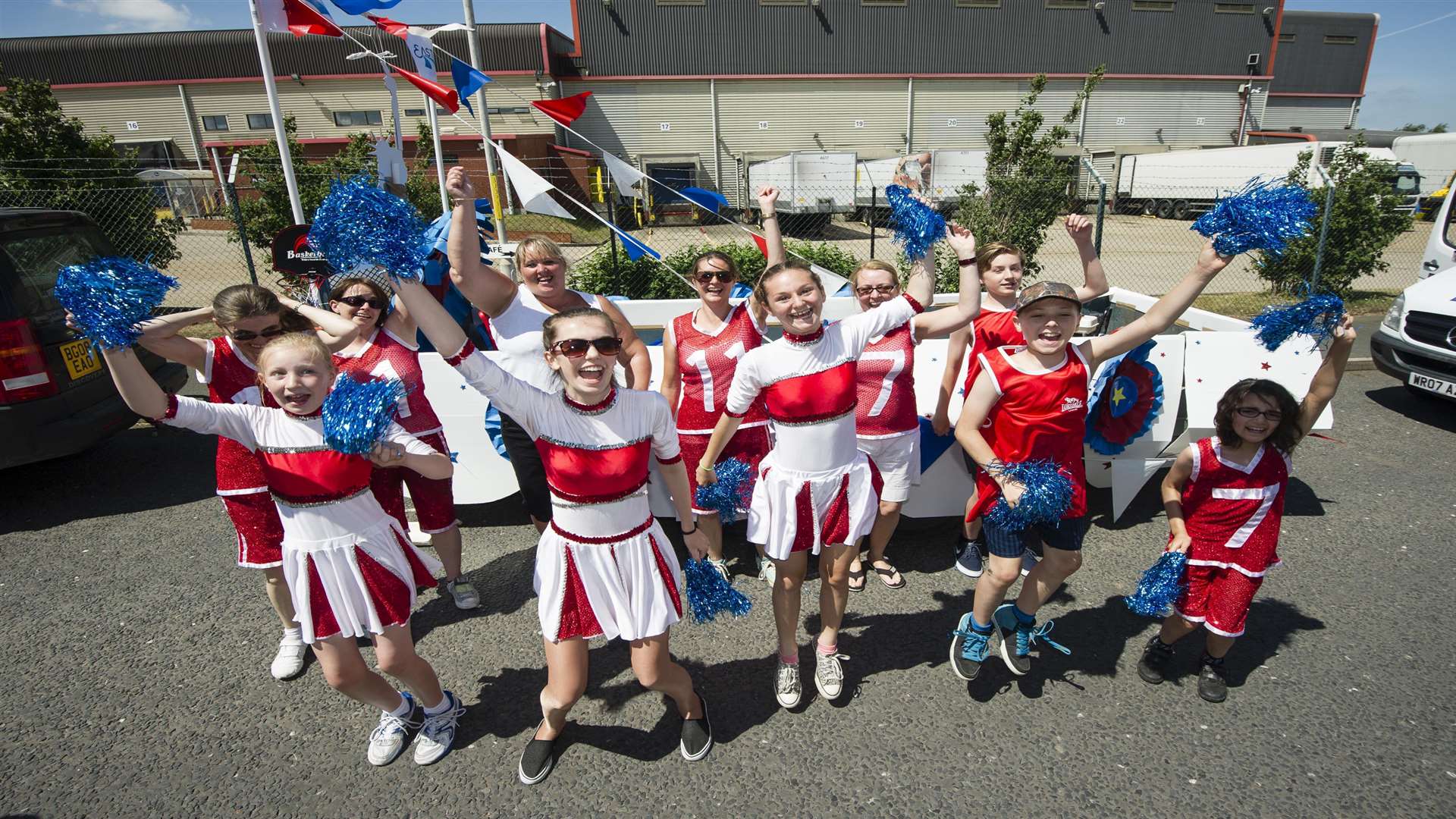 Eastgate Church cheerleaders