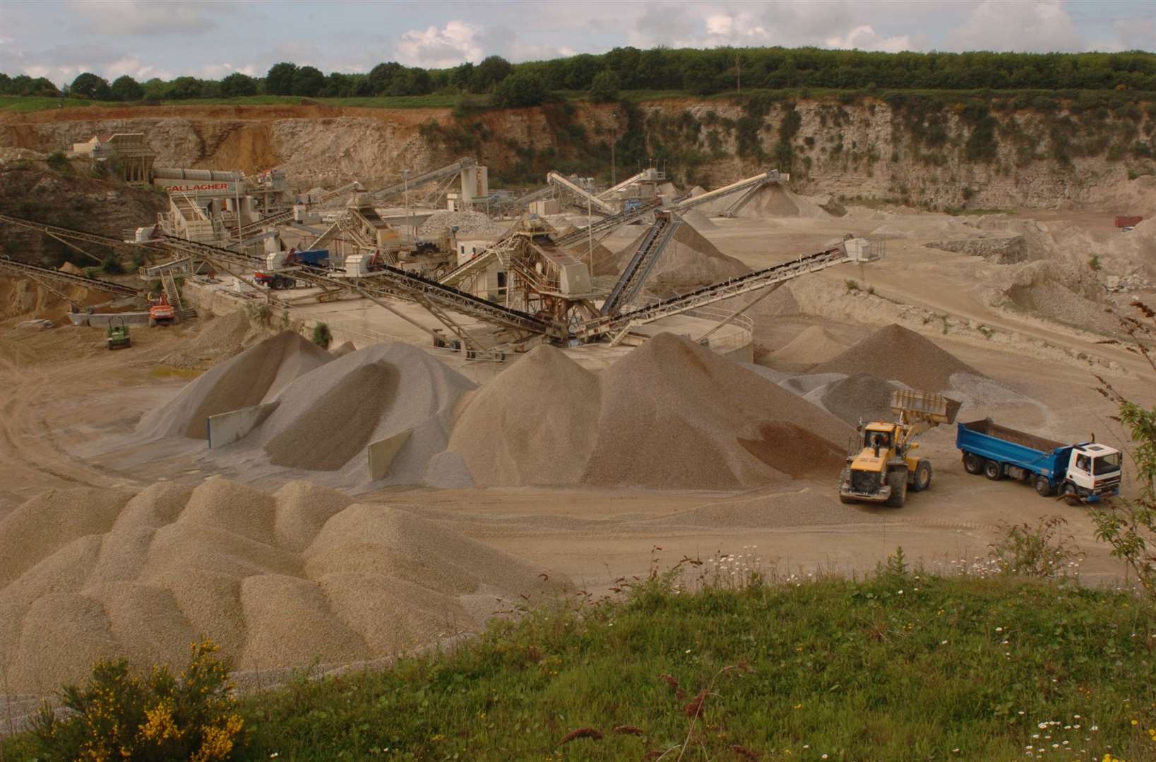 The Gallagher Aggregates quarry is located close to the proposed houses. Picture: Steve Crispe