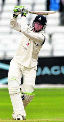 Kent's Alex Blake scored his maiden first class century against Yorkshire in Kent's four-wicket win at Headingley