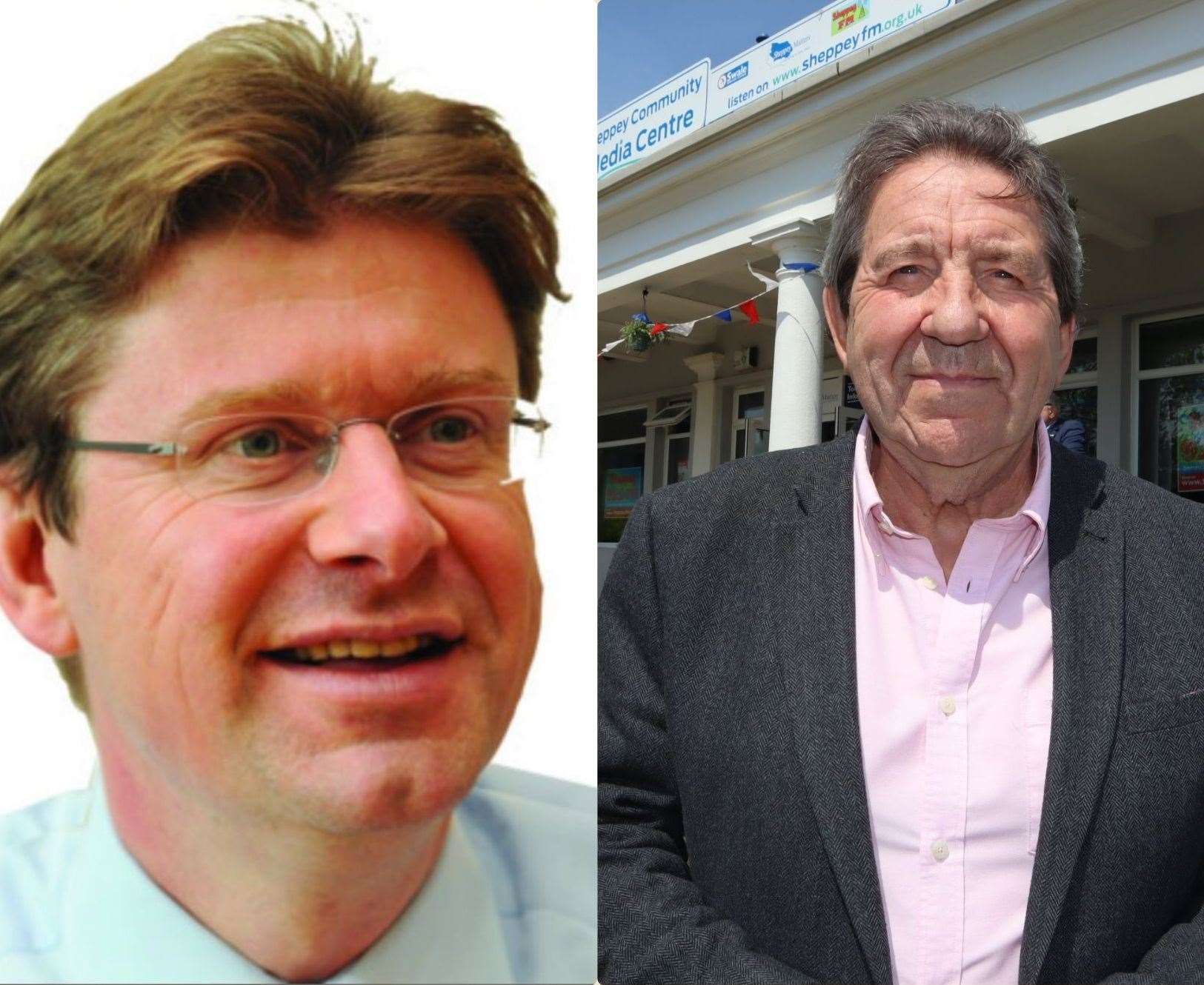 Former MPs Greg Clark, left, and Gordon Henderson supported the campaign