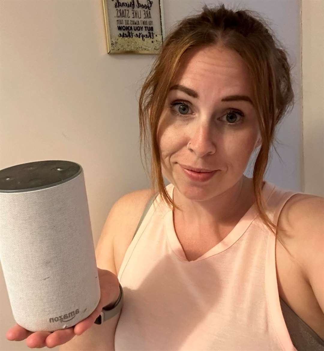 Emma Jane Nettleingham was staying at her mum’s house in Canterbury when her Alexa spontaneously turned on in Ramsgate. Picture: Emma Jane Nettleingham