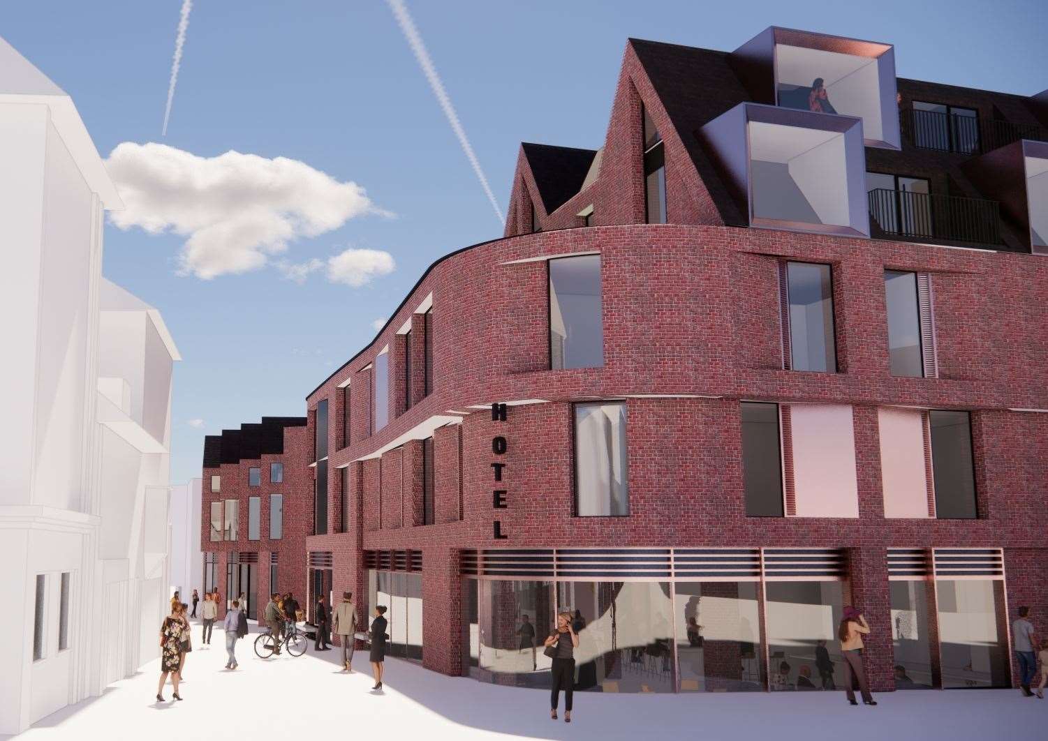 How the new 92-bed hotel in Ashford could look if the New Rents plans are approved