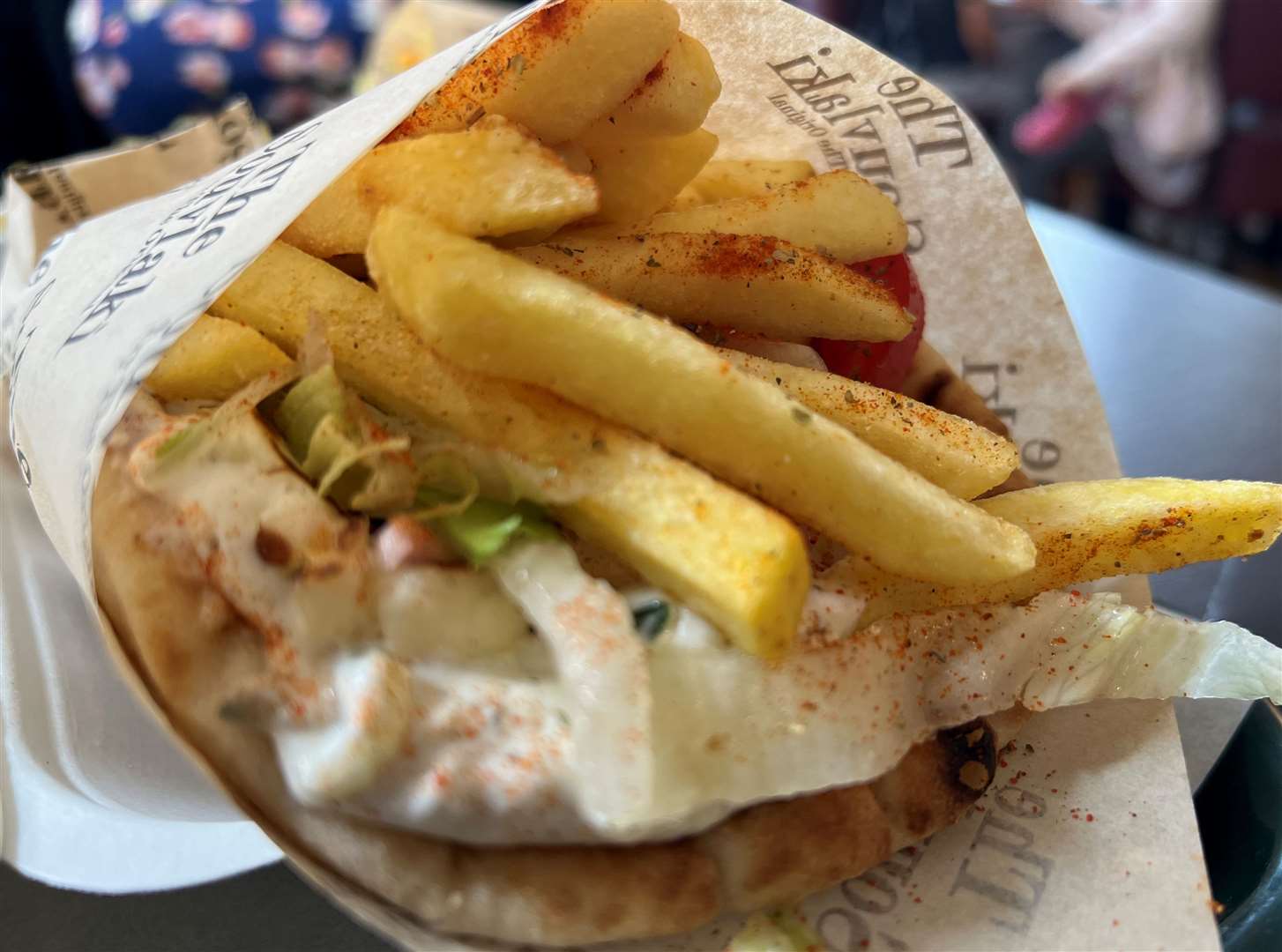 The halloumi souvlaki...it looks incredible