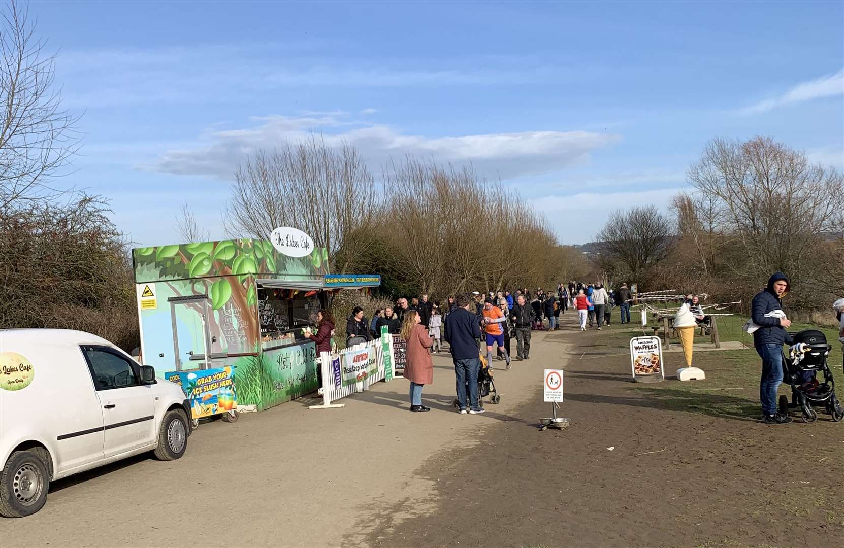 The existing café at Leybourne Lakes Country Park. Picture: Leigh Holmes